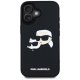 Чехол Karl Lagerfeld 3D Rubber Double Heads для Apple iPhone 16, Черный