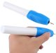 Wireless Engraving Pen, Battery-Operated Engraver Tool with 2 Tips, White-Blue