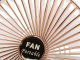 Wireless Desk Fan, White/Gold