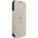 Guess Book 4G Metal Logo atverams vāciņš iPhone 17 Pro Max Pink