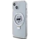 Чехол Karl Lagerfeld для iPhone 15 Plus Ringstand MagSafe, белый