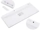 Wireless Bluetooth Keyboard for PC, iPad, Mac, Compact, White