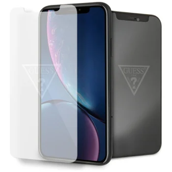 Защитное стекло Guess Invisible Logo для iPhone XR, 9H, 0.33 мм