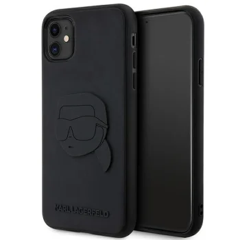Чехол Karl Lagerfeld для iPhone 11 / XR Rubber Karl Head 3D, черный