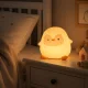 Детский ночник Пингвин, LED, силиконовый, USB-C, белый/желтый