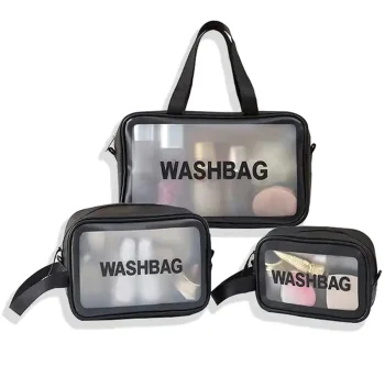 Ūdensizturīgas ceļojumu kosmētikas somas, 3 gab. komplekts | Travel Makeup Bags Washbag