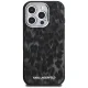 Karl Lagerfeld IML чехол с леопардовым узором MagSafe для iPhone 16 Pro Max – чёрный