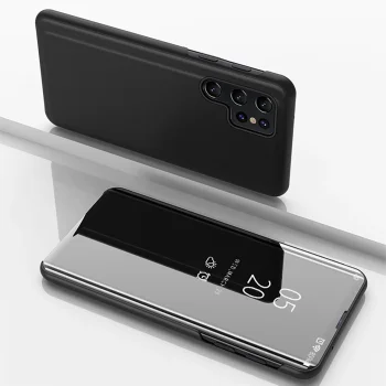 Samsung Galaxy A56 ( SM-A566B / DS ) Clear View Case Cover, Black | Telefona Vāciņš Maciņš Apvalks Grāmatiņa