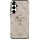 Guess PU Leather 4G Metal Logo Case for Samsung Galaxy S25 FE Pink