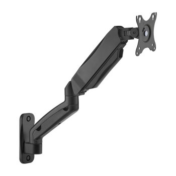 Sienas monitora kronšteins 17"-32" ar atsperi līdz 9kg Melns