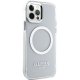 Guess iPhone 12 / 12 Pro Case Metal Outline MagSafe, Silver