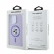 Karl Lagerfeld Silicone Karl&Choupette Heads Ring MagSafe Phone Case Cover iPhone 16 Pro Max - Purple