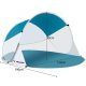 Trizand 00020974 pašuzceļošā pludmales telts Pop-Up 190x120x90 cm, tirkīza/balta