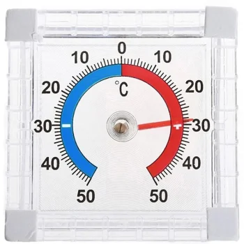 Self-Adhesive Window Thermometer -50°C to +50°C, Transparent