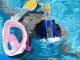 Pilnas sejas snorkelēšanas maska S/M, rozā