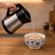 Elektriskā tējkanna 2.5L 1500W, nerūsējošais tērauds, melna/sudraba