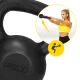 4Fizjo Cast Iron Kettlebell 20 kg, Black