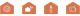 Ruhhy 00026487 Gold Candle Holder Set (3 pcs)