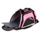 Travel pet carrier bag for cats and dogs, pink