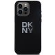 Apple iPhone 15 Pro Max 6.7\'\' DKNY Liquid Silicone Metal Logo Case Cover, Black