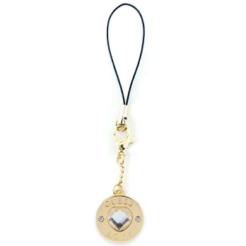 Подвеска для телефона Guess Heart Diamond Charm с кристаллами, золотая