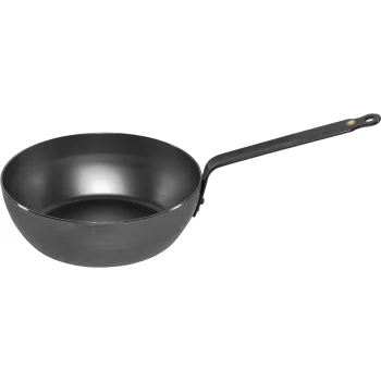 Deep Steel Pan De Buyer Mineral B Country Fry Pan 24cm, 2.5L