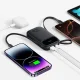 Baseus EnerFill FC31 10000mAh 22.5W Powerbanka ar digitālo displeju un 2 iebūvētiem kabeļiem (USB-C + Lightning) -...