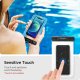 Spigen A601 Waterproof 2 pcs. Phone Bag Case Cover 163 x 90 mm, Clear | Universāls Ūdensnecaurlaidīgs Maciņš...