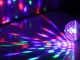 Rotējoša LED RGB spuldze E27, diskotēkas bumba