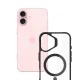 3mk Protection iPhone 16 Plus vāciņš Satin Armor MagCase, caurspīdīgs ar melnu rāmi