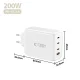 Сетевое зарядное устройство Tech-Protect NC200W-GaN 4 порта 200W, белое