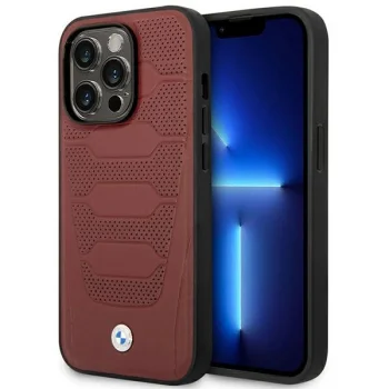Чехол BMW для iPhone 14 Pro Max 6.7" BMHMP14X22RPSR Бордовый