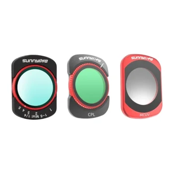 Комплект фильтров Sunnylife для Osmo Pocket 4 / Pocket 3: VND2-32, CPL, MCUV, Black Mist 1/4