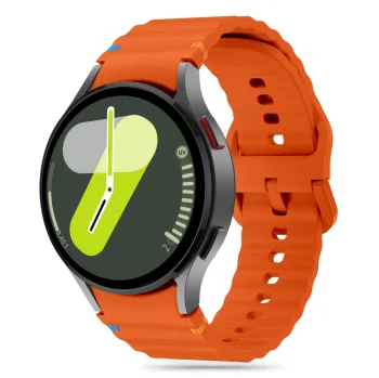 Tech-Protect Samsung Galaxy Watch 4 / 5 / 6 / 7 / FE silikona siksniņa, oranža