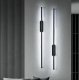 LED sienas gaismeklis, minimālistiska lampa, garums 100cm, 6000K, Melns | LED Light Wall Lamp Sconce