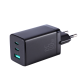 Joyroom GaN Wall Charger 65W USB-A & 2x USB-C + Charging Data Cable 100W, Black | Uzlādes Ierīce Lādētājs Adpaters...