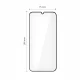 Защитное стекло Tech-Protect Glass Fit+ для Xiaomi Poco M7, 2 шт., черное