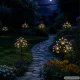 Solar Garden LED Dandelion Light, Multicolor, 70cm (2 pcs)