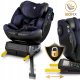 Nukido Aero Line bērnu autosēdeklītis 0-36 kg Isofix, melns/tumši zils
