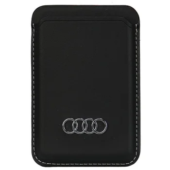 Audi Synthetic Leather магнитный картхолдер MagSafe, черный
