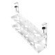 Maclean MC-102 W Under-Desk Cable Organizer, 2 Levels, White