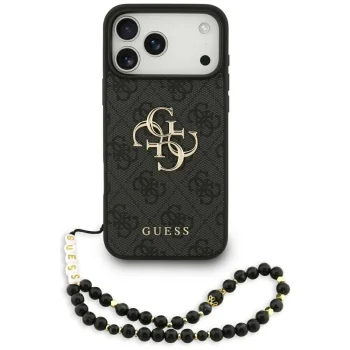 Чехол Guess 4G Strap 4G Classic Logo для iPhone 17 Pro Max - черный
