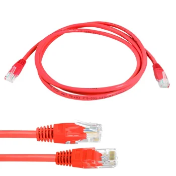 Сетевой кабель UTP Cat5e RJ45 патч-корд 5м, красный