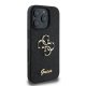 Чехол Guess Fixed Glitter Big 4G для iPhone 16 Pro Max - черный