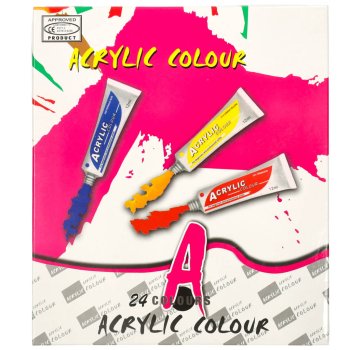 Acrylic Artistic Paints, 24 tubes