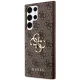 Чехол Guess 4G Big Metal Logo для Samsung Galaxy S24 Ultra коричневый