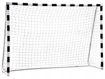 Futbola vārti bērniem ar tīklu 180x120 cm, MultiGarden, melnbalti