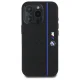BMW iPhone 16 Pro Case Silicone Hexagon Blue Line MagSafe, Black