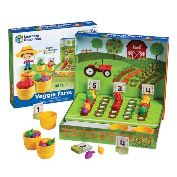 Bērnu Attīstošā Matemātiskā Rotaļlieta Šķirotājs Sorteris Puzle "Ferma" | Kids Toddler Educational Toy Sorter...