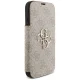 Чехол-книжка Guess для iPhone 17 Pro Book 4G Metal Logo, розовый
